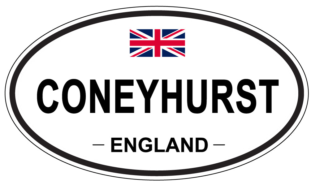 CONEYHURST, ENGLAND - Oval Sticker