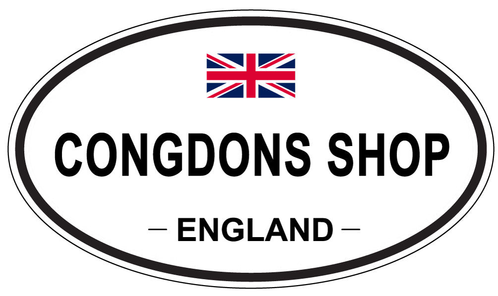 CONGDONS SHOP, ENGLAND - Oval Sticker