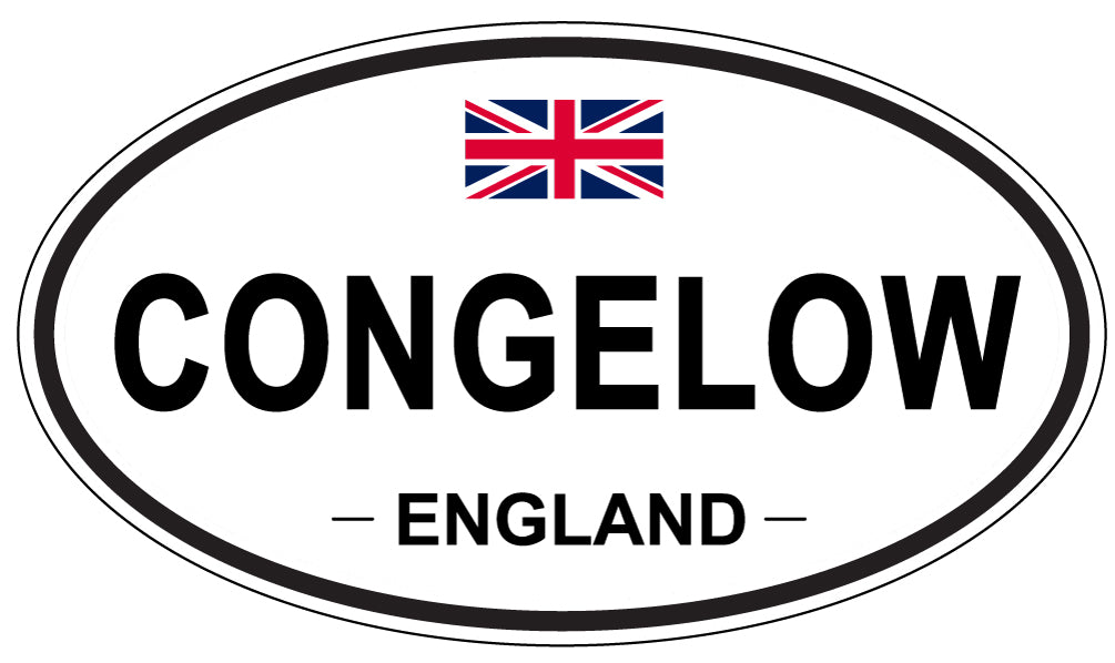 CONGELOW, ENGLAND - Oval Sticker