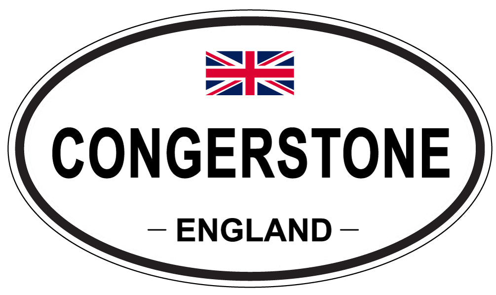 CONGERSTONE, ENGLAND - Oval Sticker