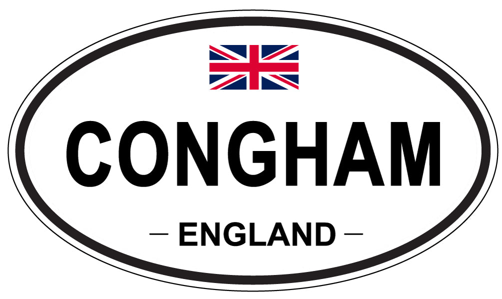 CONGHAM, ENGLAND - Oval Sticker