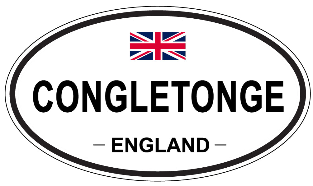 CONGLETONGE, ENGLAND - Oval Sticker