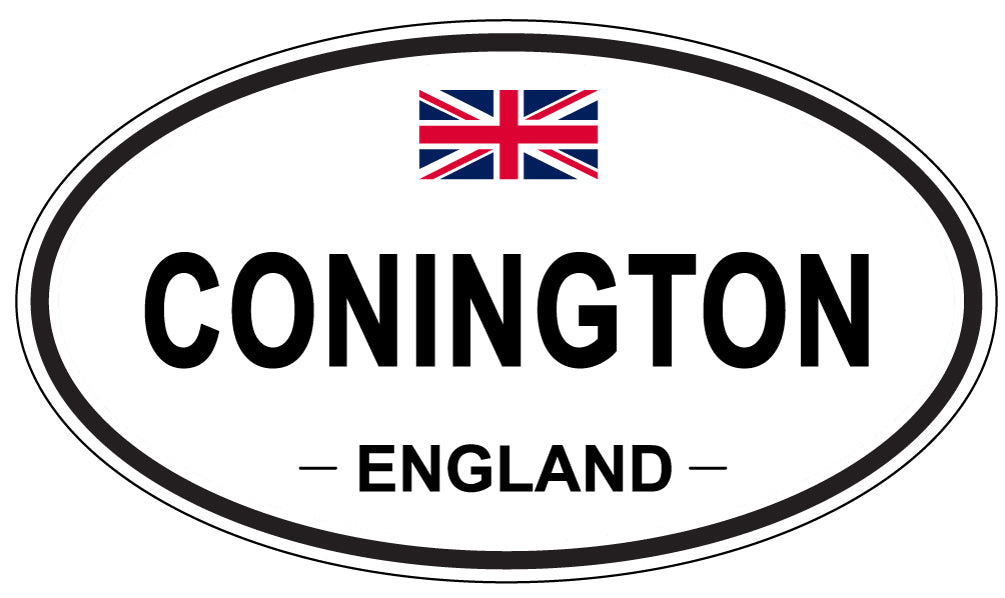 CONINGTON, ENGLAND - Oval Sticker