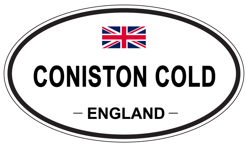 CONISTON COLD, ENGLAND - Oval Sticker