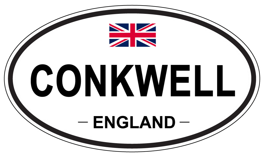 CONKWELL, ENGLAND - Oval Sticker