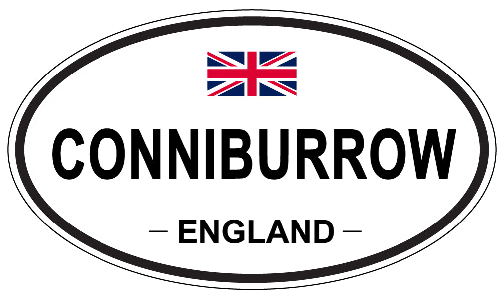 CONNIBURROW, ENGLAND - Oval Sticker
