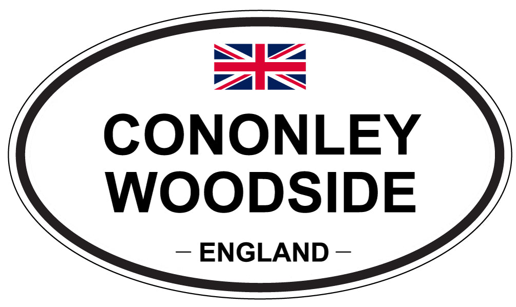 CONONLEY WOODSIDE, ENGLAND - Oval Sticker