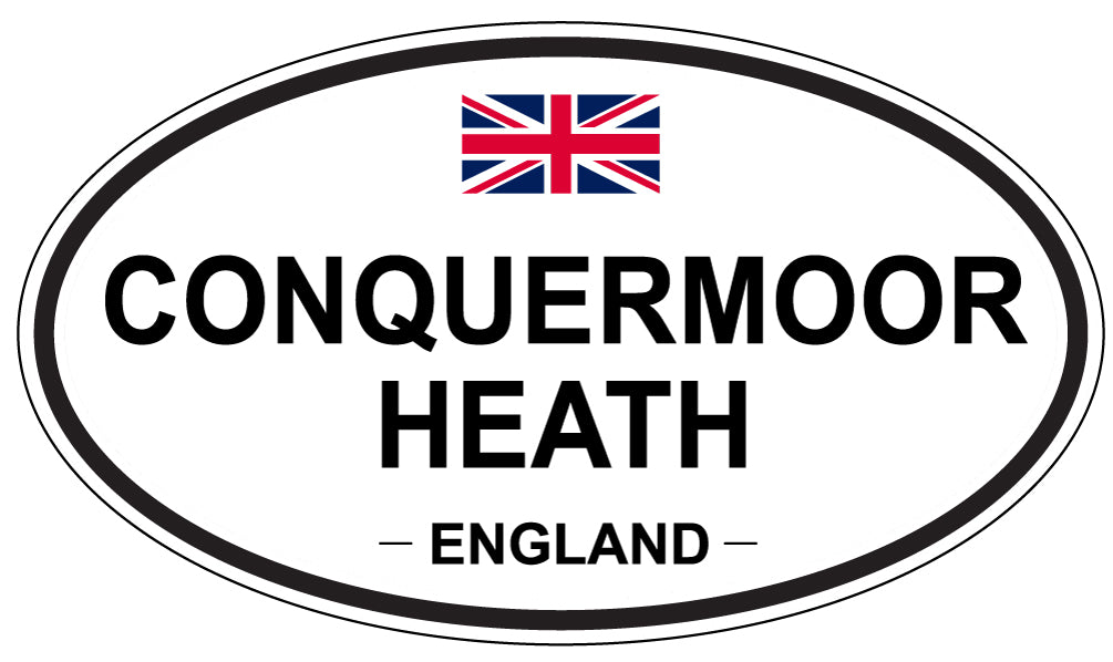 CONQUERMOOR HEATH, ENGLAND - Oval Sticker