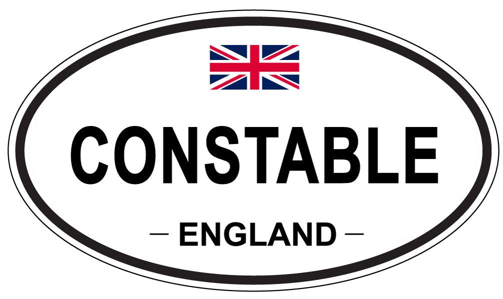 CONSTABLE, ENGLAND - Oval Sticker