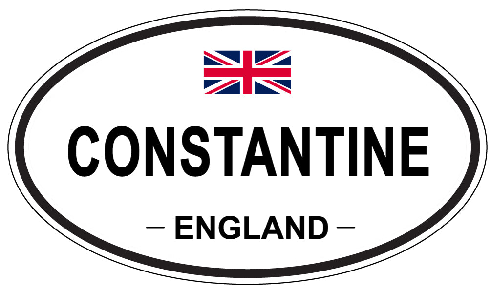 CONSTANTINE, ENGLAND - Oval Sticker