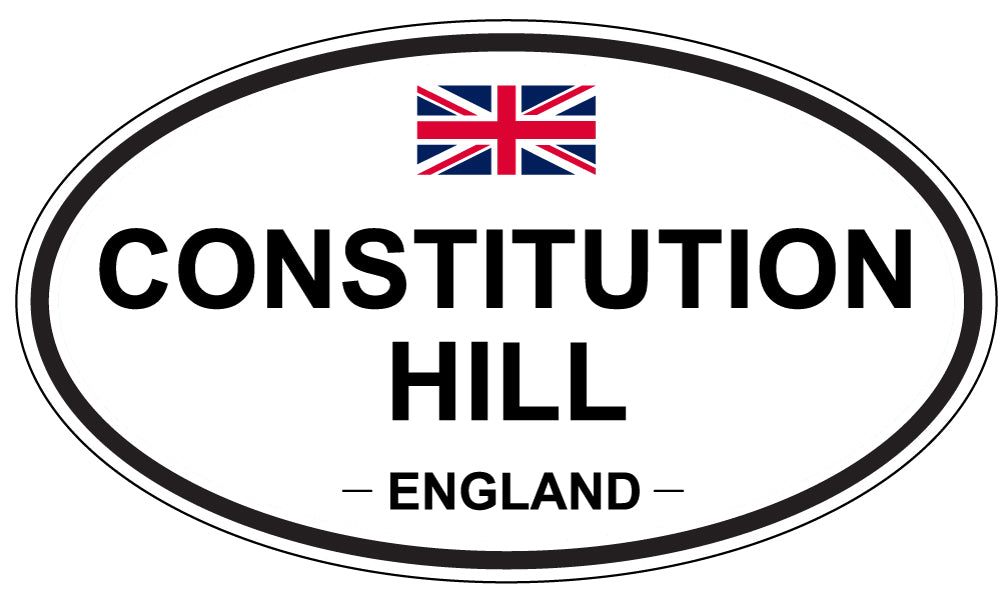 CONSTITUTION HILL, ENGLAND - Oval Sticker