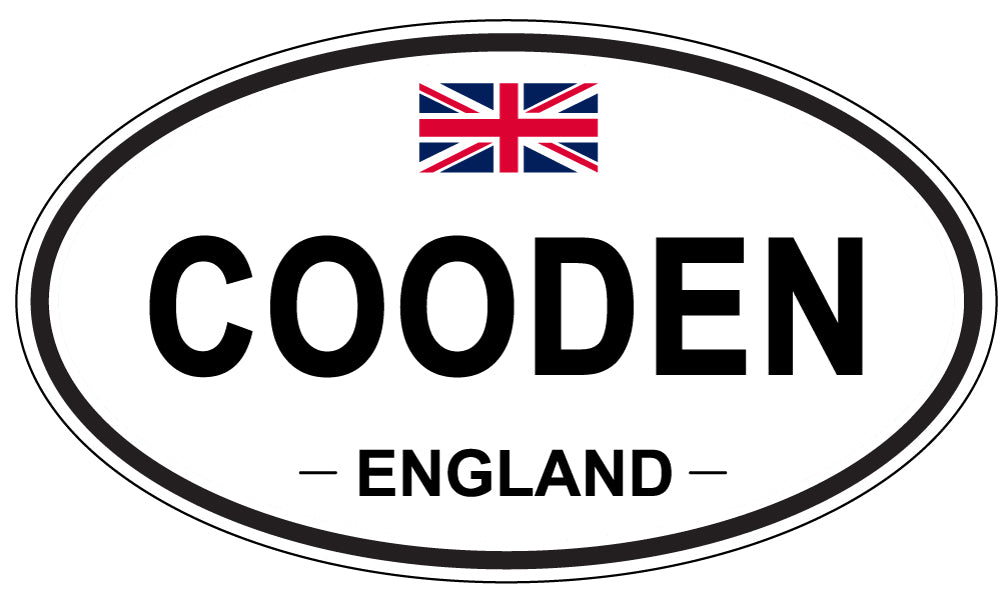 COODEN, ENGLAND - Oval Sticker