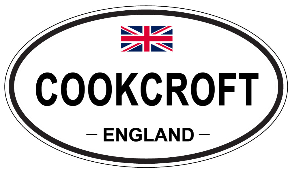 COOKCROFT, ENGLAND - Oval Sticker
