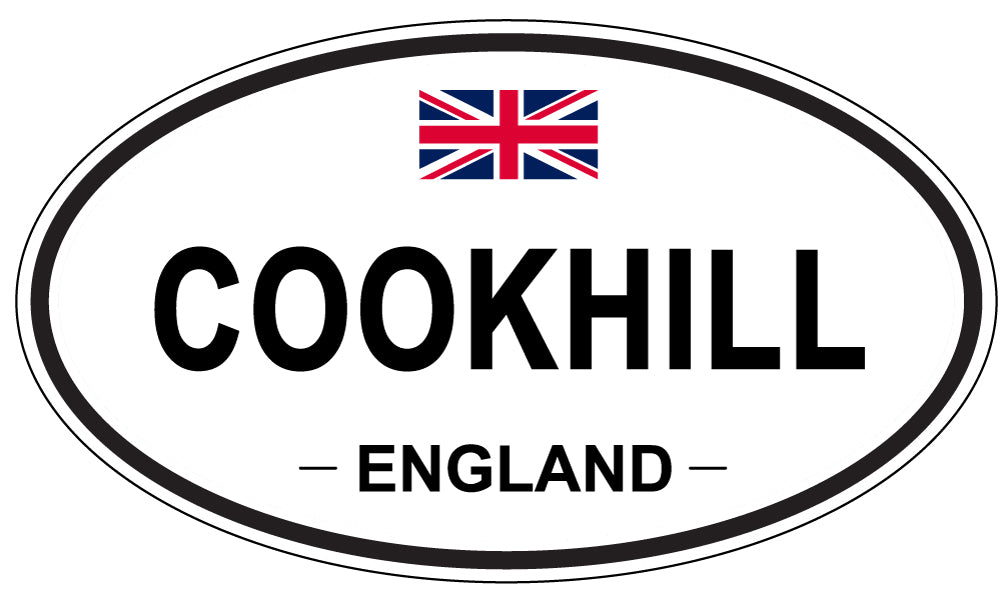 COOKHILL, ENGLAND - Oval Sticker