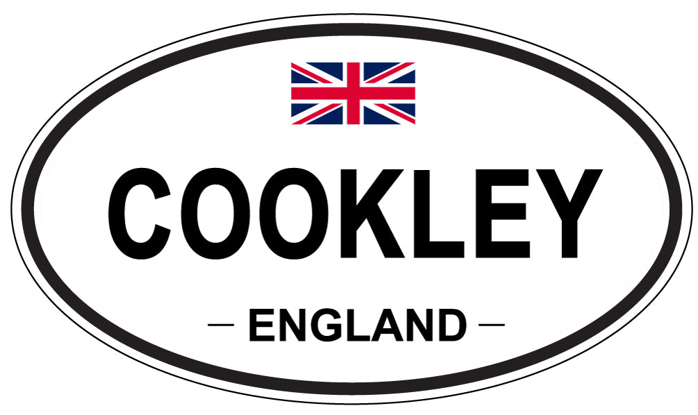 COOKLEY, ENGLAND - Oval Sticker