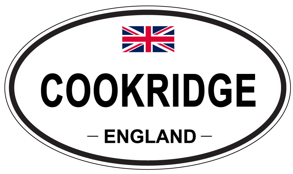 COOKRIDGE, ENGLAND - Oval Sticker