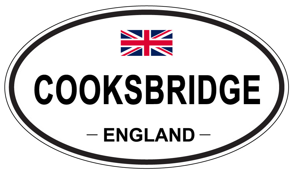 COOKSBRIDGE, ENGLAND - Oval Sticker