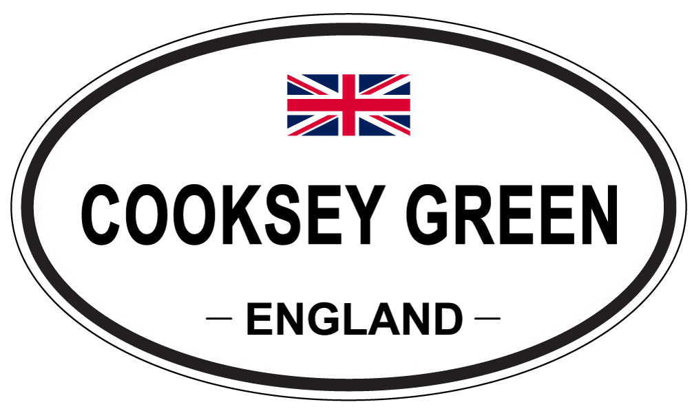 COOKSEY GREEN, ENGLAND - Oval Sticker