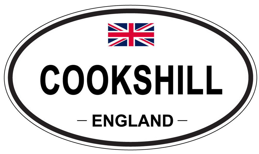 COOKSHILL, ENGLAND - Oval Sticker