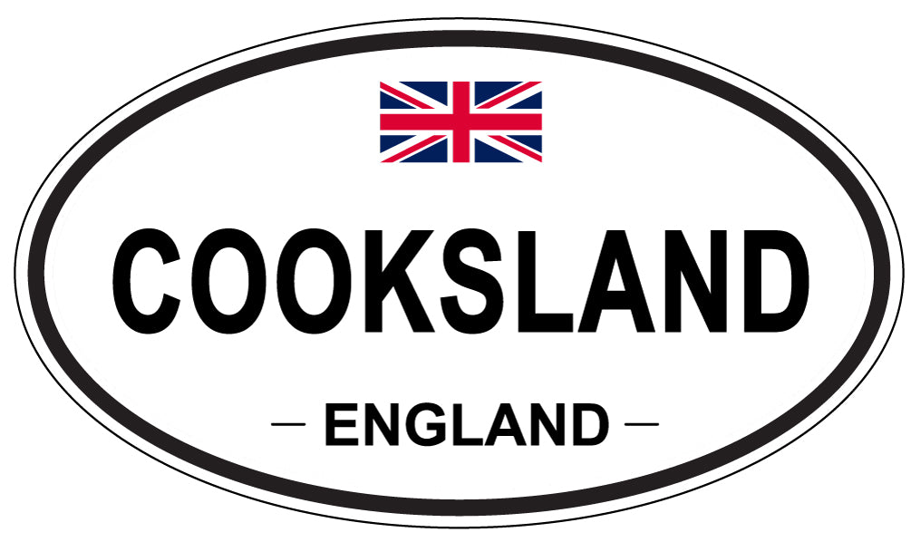 COOKSLAND, ENGLAND - Oval Sticker