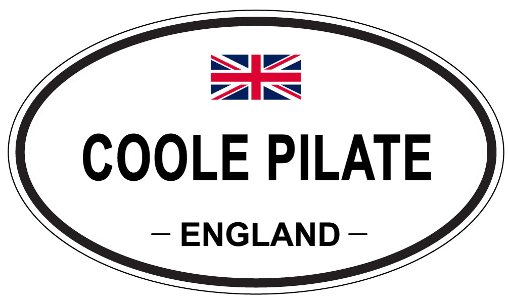 COOLE PILATE, ENGLAND - Oval Sticker
