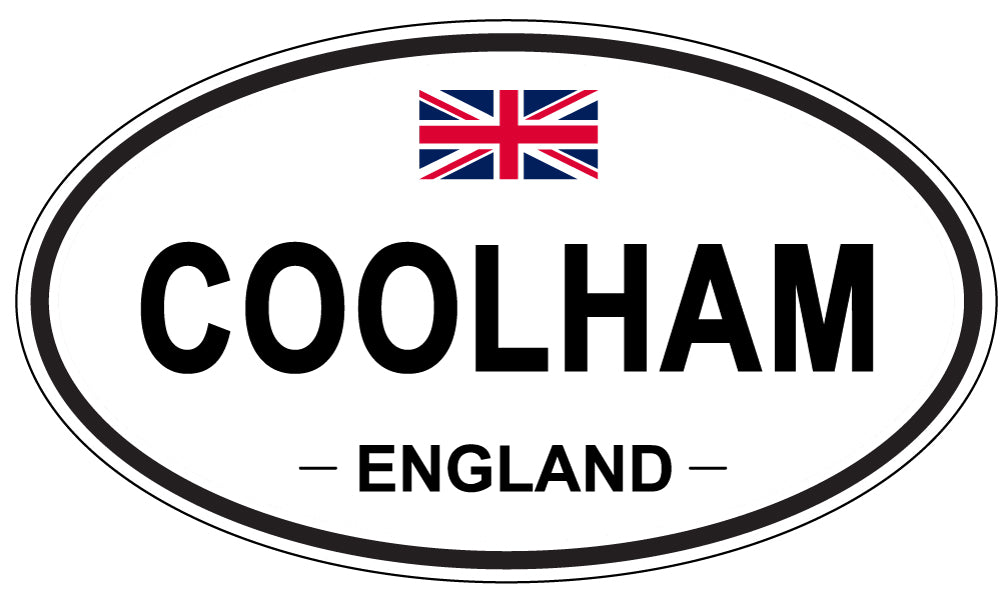 COOLHAM, ENGLAND - Oval Sticker