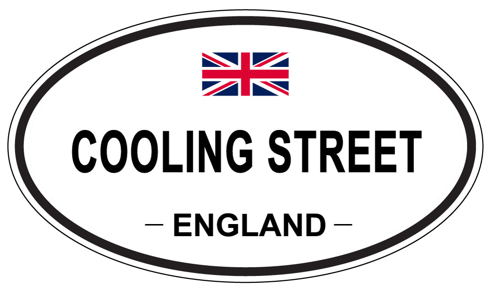COOLING STREET, ENGLAND - Oval Sticker