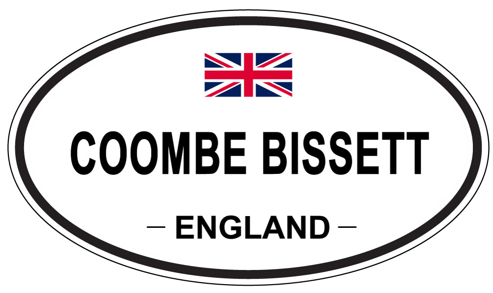 COOMBE BISSETT, ENGLAND - Oval Sticker