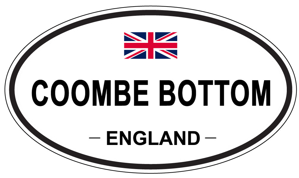 COOMBE BOTTOM, ENGLAND - Oval Sticker