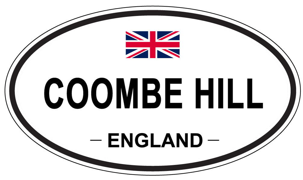 COOMBE HILL, ENGLAND - Oval Sticker