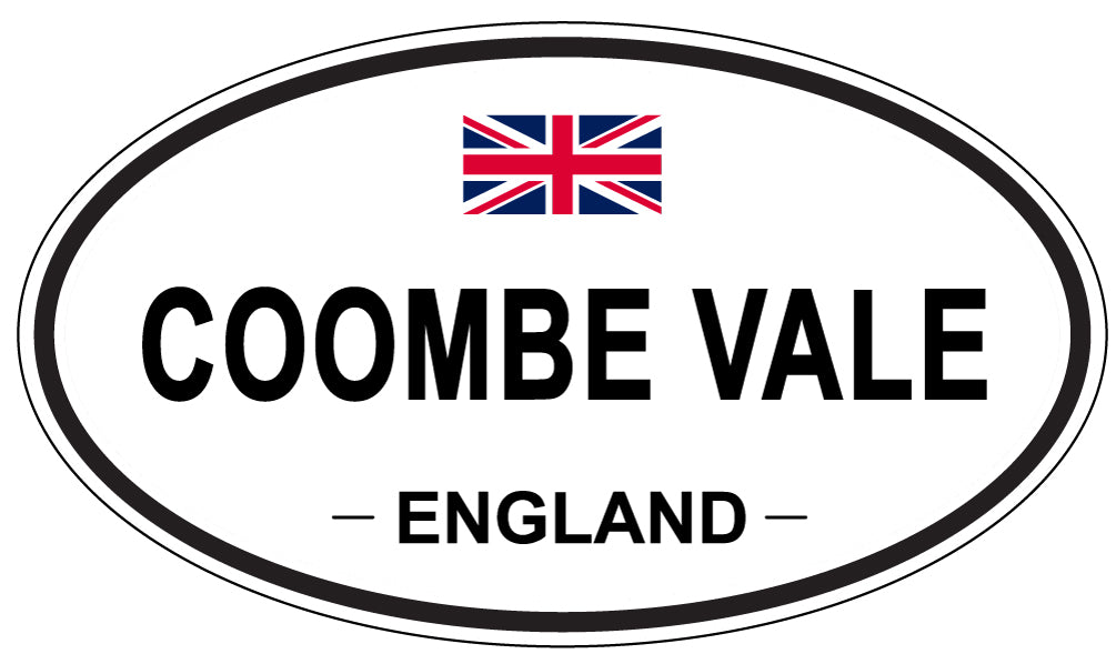 COOMBE VALE, ENGLAND - Oval Sticker
