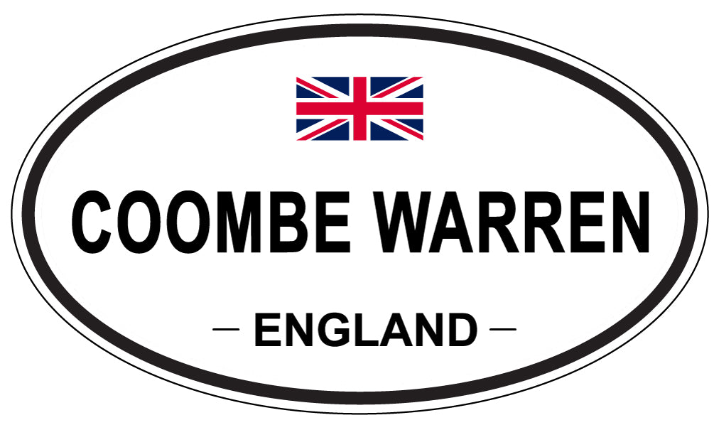 COOMBE WARREN, ENGLAND - Oval Sticker
