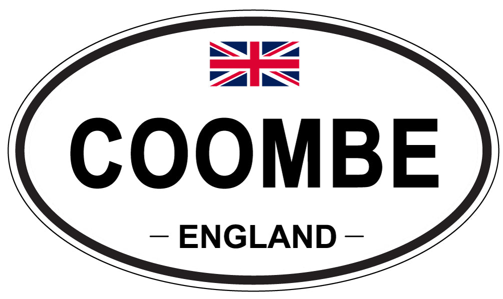 COOMBE, ENGLAND - Oval Sticker