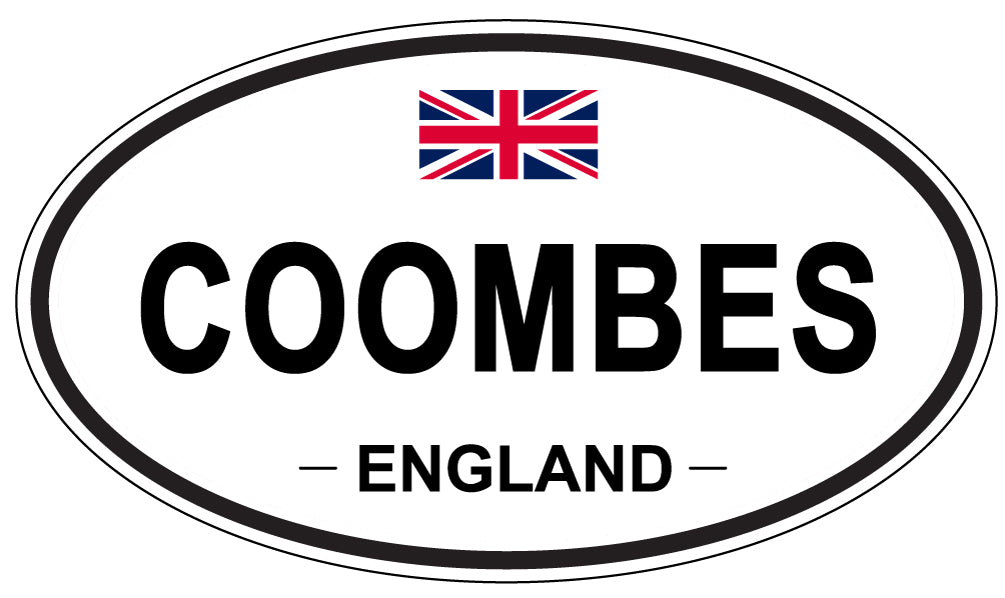 COOMBES, ENGLAND - Oval Sticker