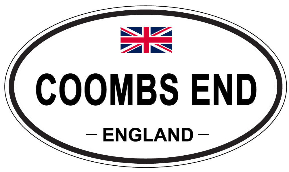 COOMBS END, ENGLAND - Oval Sticker