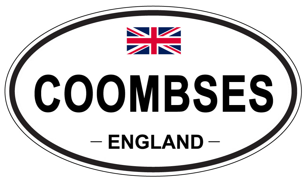 COOMBSES, ENGLAND - Oval Sticker