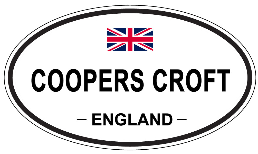 COOPERS CROFT, ENGLAND - Oval Sticker