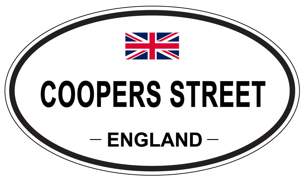 COOPERS STREET, England - Oval Magnet