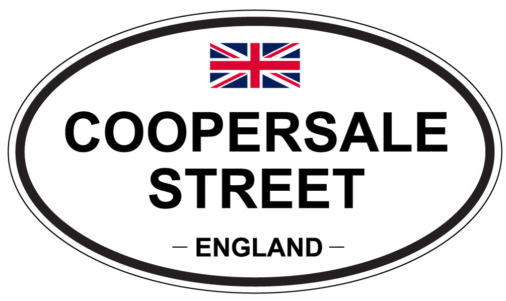 COOPERSALE STREET, ENGLAND - Oval Sticker