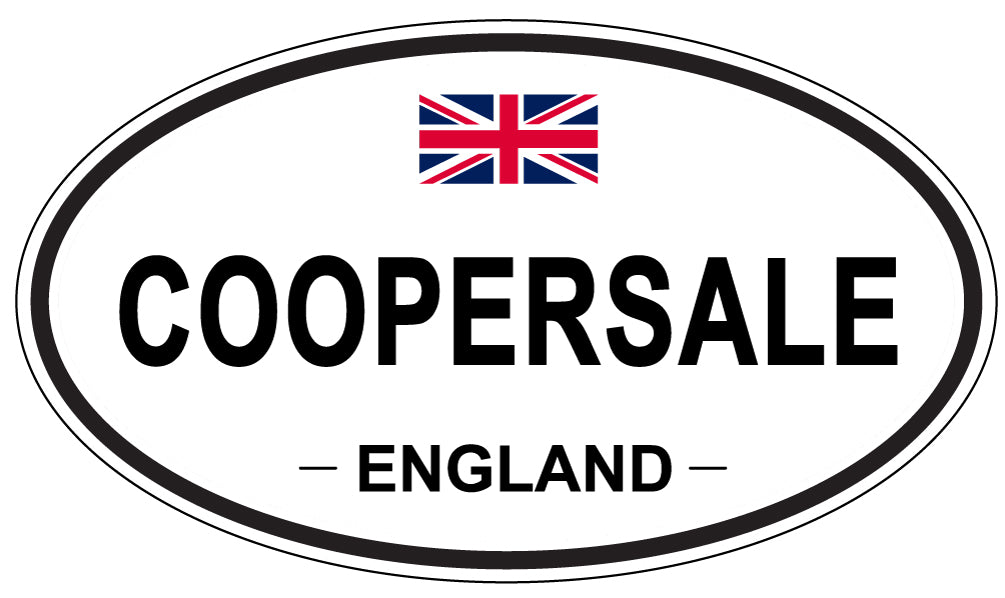 COOPERSALE, ENGLAND - Oval Sticker