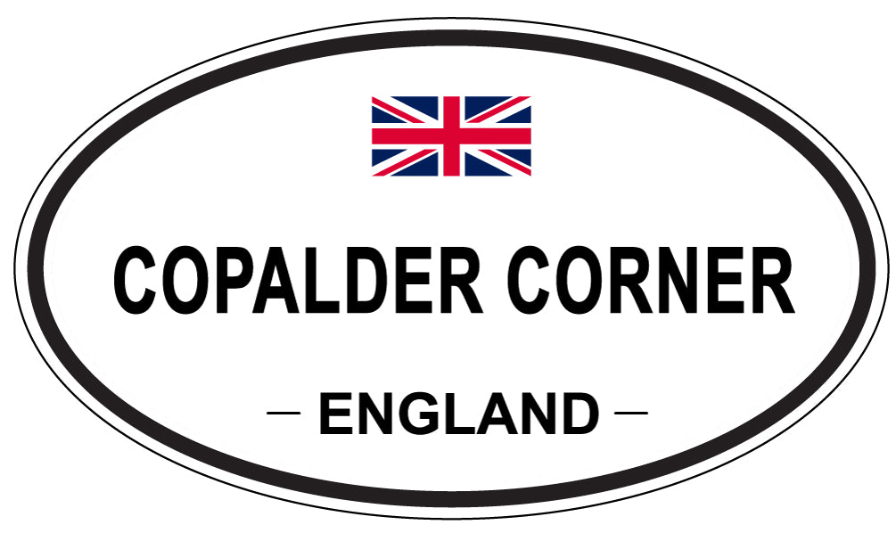 COPALDER CORNER, ENGLAND - Oval Sticker