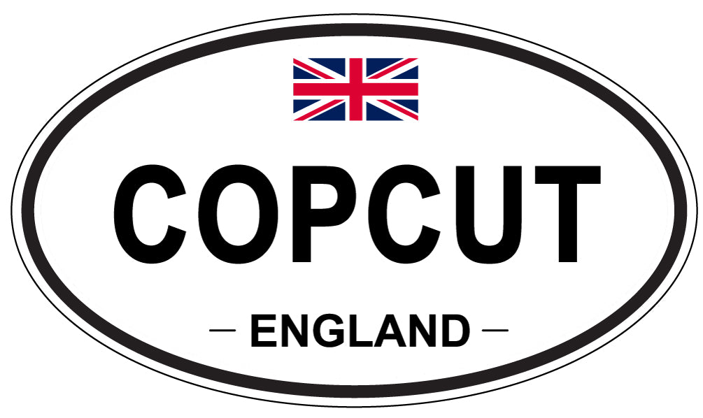 COPCUT, ENGLAND - Oval Sticker