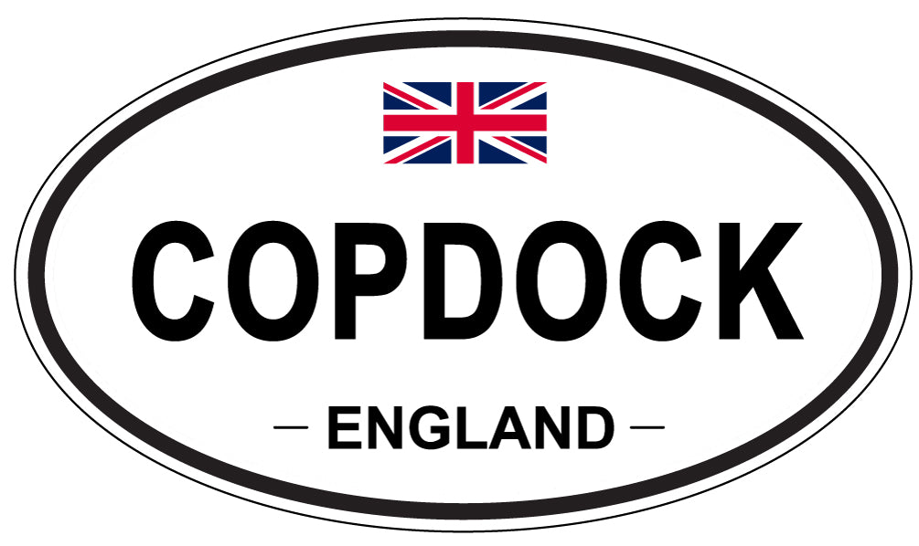 COPDOCK, ENGLAND - Oval Sticker