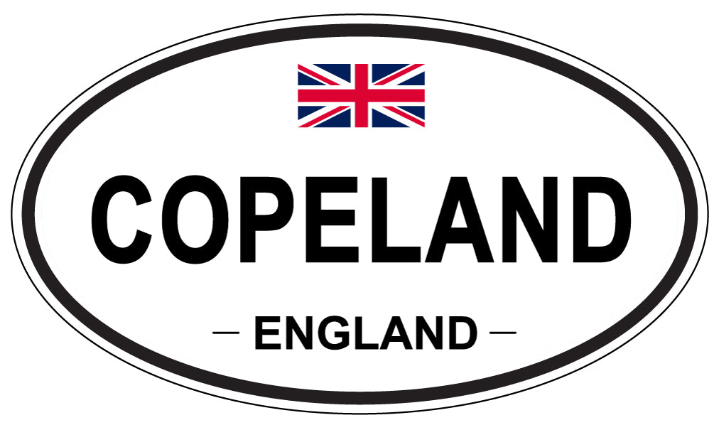 COPELAND, ENGLAND - Oval Sticker