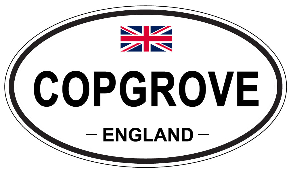 COPGROVE, ENGLAND - Oval Sticker