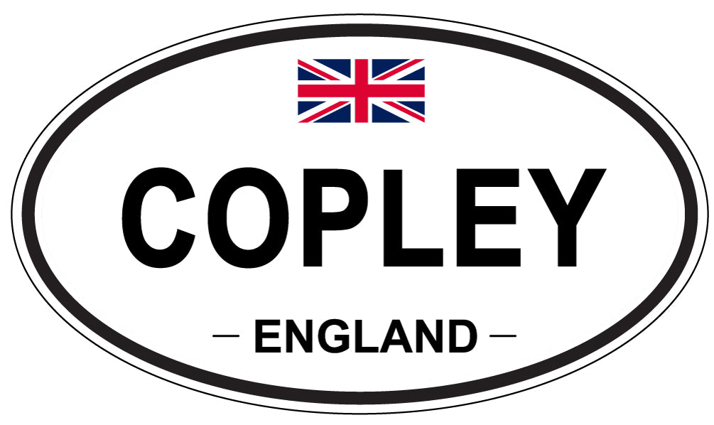 COPLEY, ENGLAND - Oval Sticker