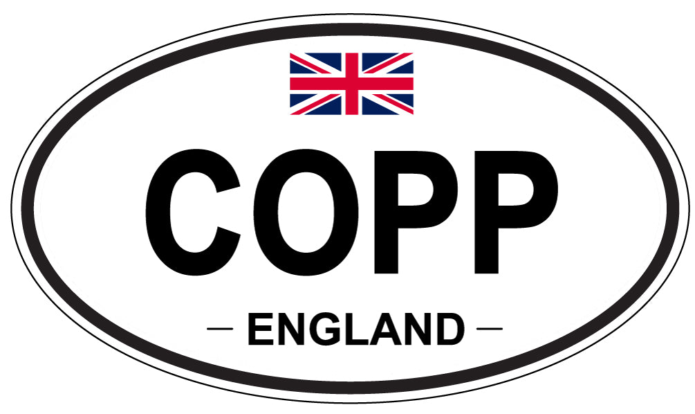 COPP, ENGLAND - Oval Sticker