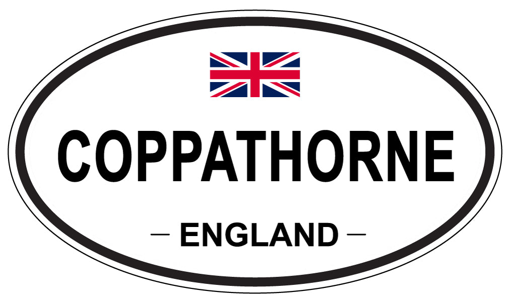 COPPATHORNE, ENGLAND - Oval Sticker
