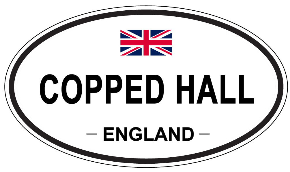 COPPED HALL, ENGLAND - Oval Sticker