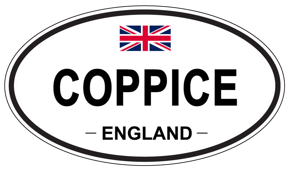 COPPICE, ENGLAND - Oval Sticker